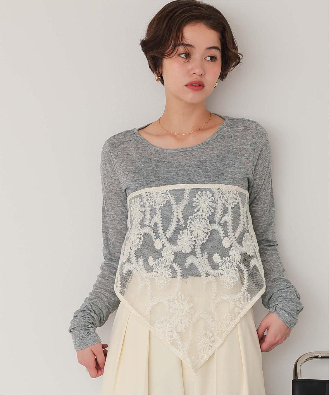 titivate「着心地抜群シアーボートネックトップス」|Tシャツ・カットソー|