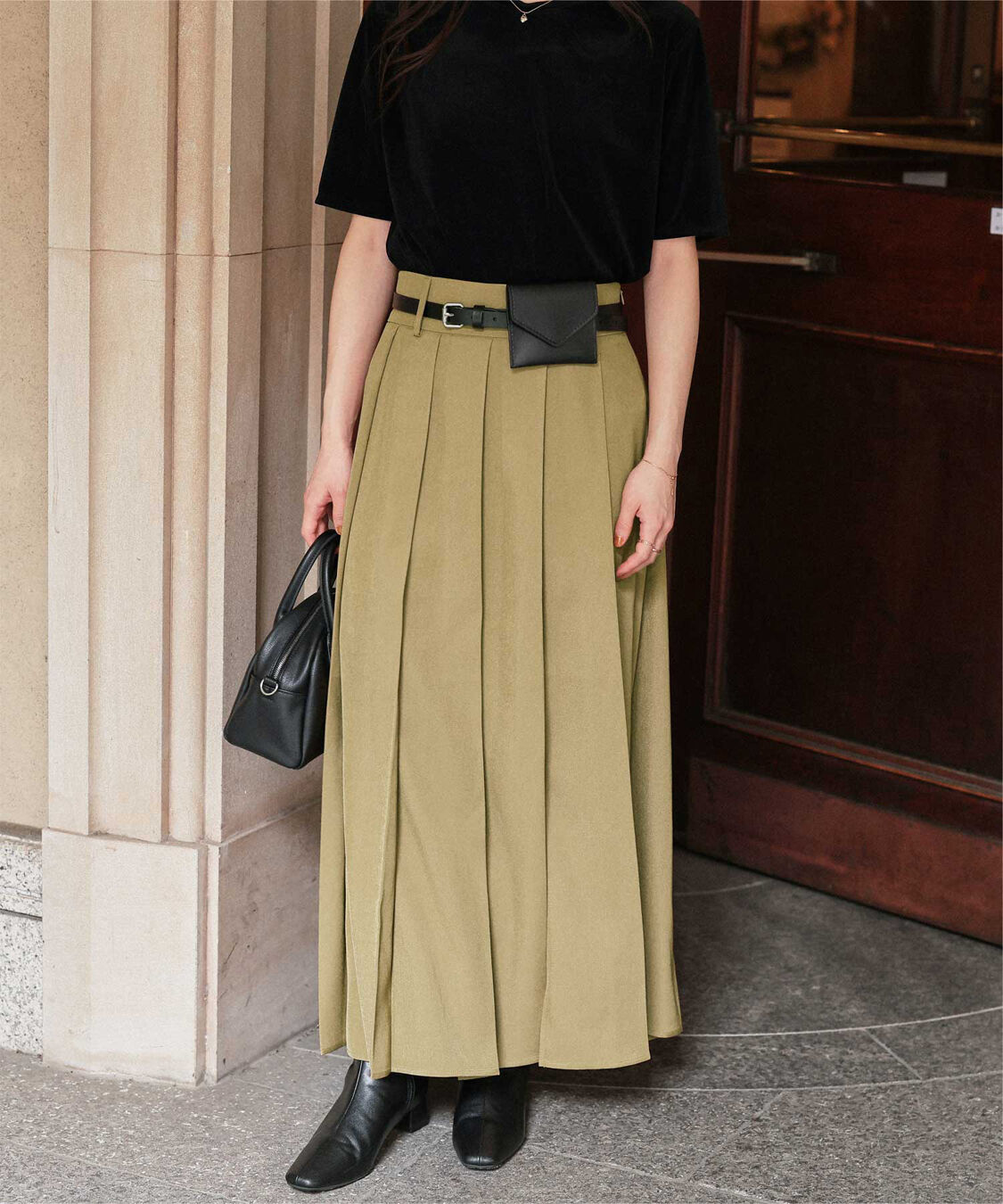 titivate「サイドスリットプリーツスカート」|スカート|