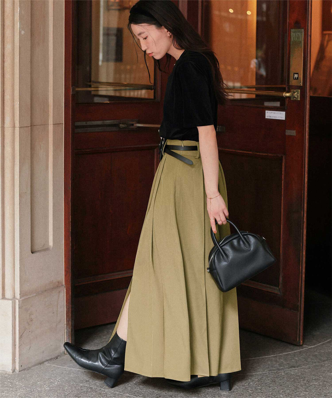 titivate「サイドスリットプリーツスカート」|スカート|