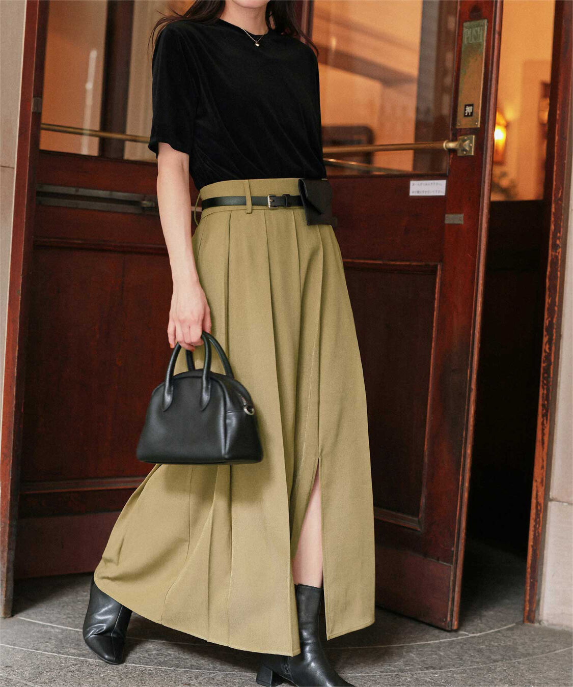 titivate「サイドスリットプリーツスカート」|スカート|