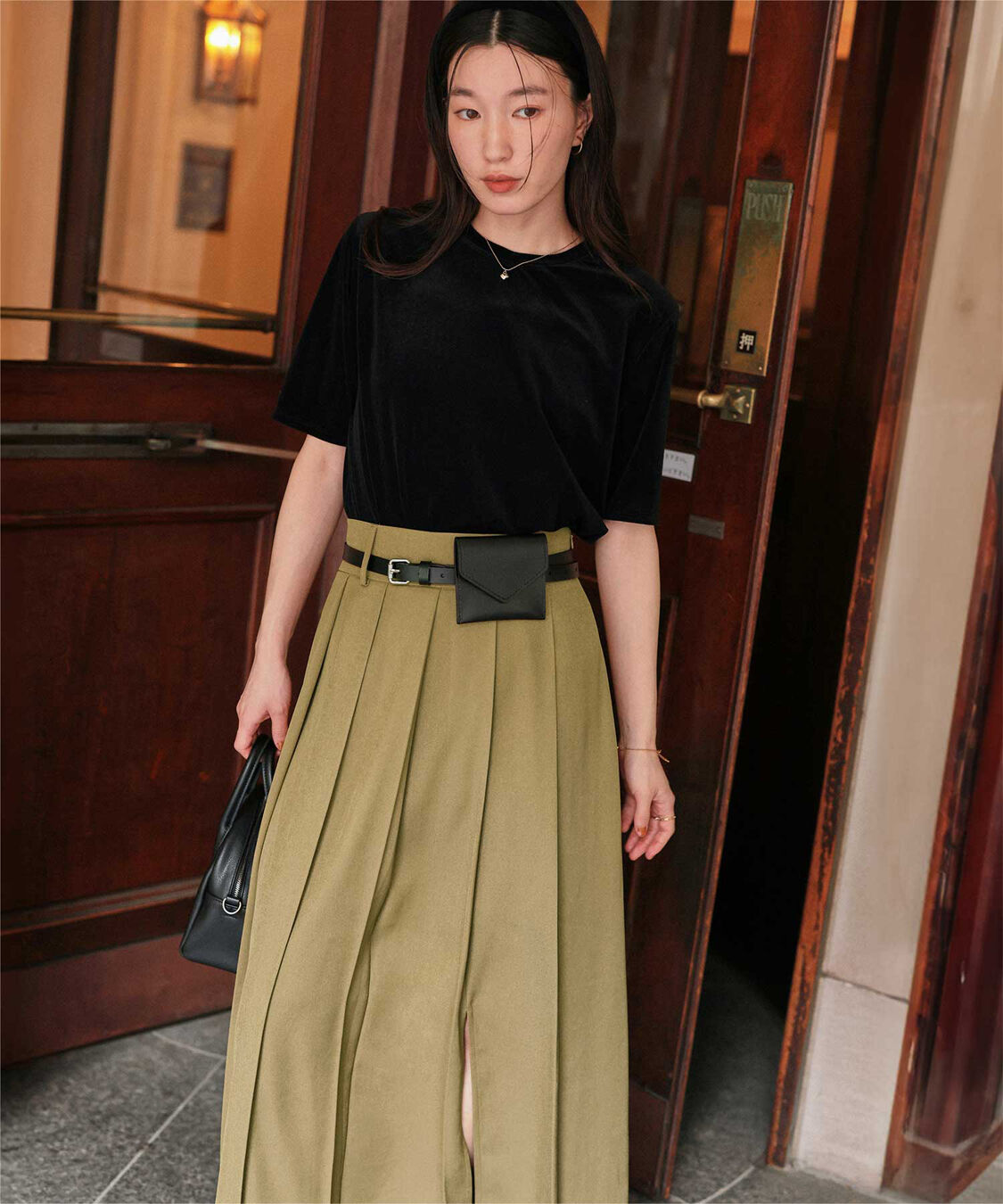 titivate「サイドスリットプリーツスカート」|スカート|