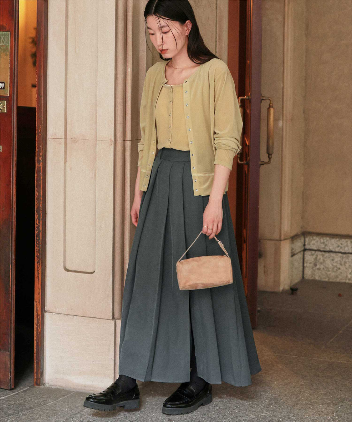 titivate「サイドスリットプリーツスカート」|スカート|