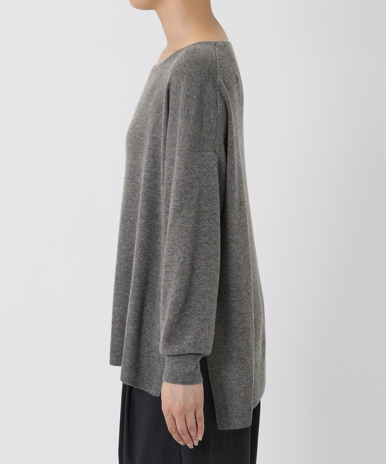 BABYLONE「ﾎﾞｰﾄﾈｯｸﾎﾟﾝﾁｮKN」|ニット・セーター|