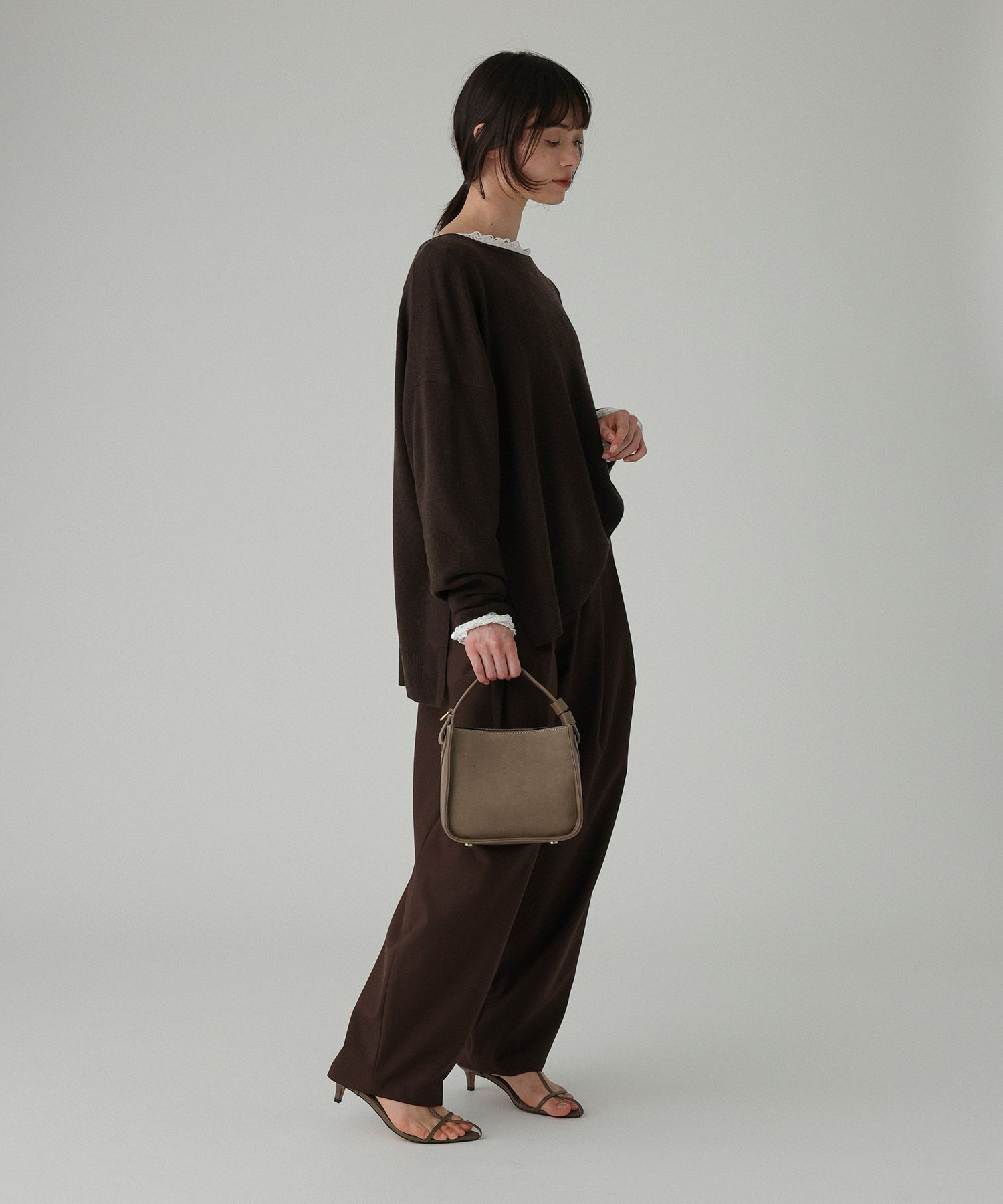 BABYLONE「ﾎﾞｰﾄﾈｯｸﾎﾟﾝﾁｮKN」|ニット・セーター|