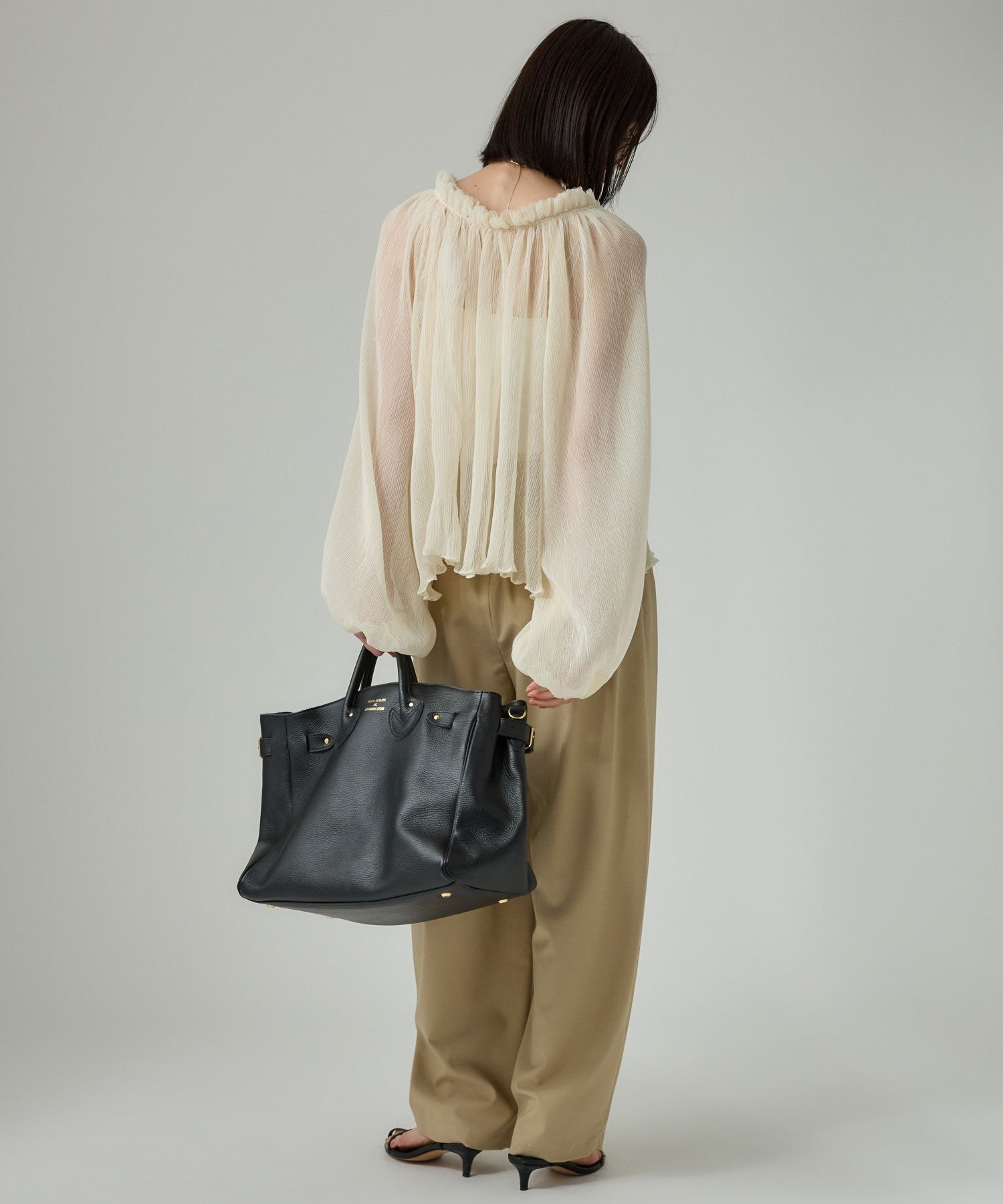 BABYLONE「2WAY楊柳ブラウス」|シャツ・ブラウス|