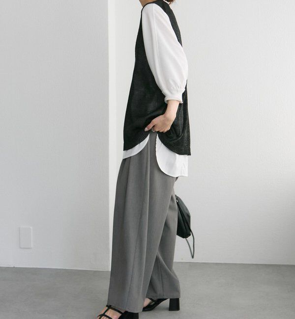  「テープヤーンニットベスト」|ニット・セーター|