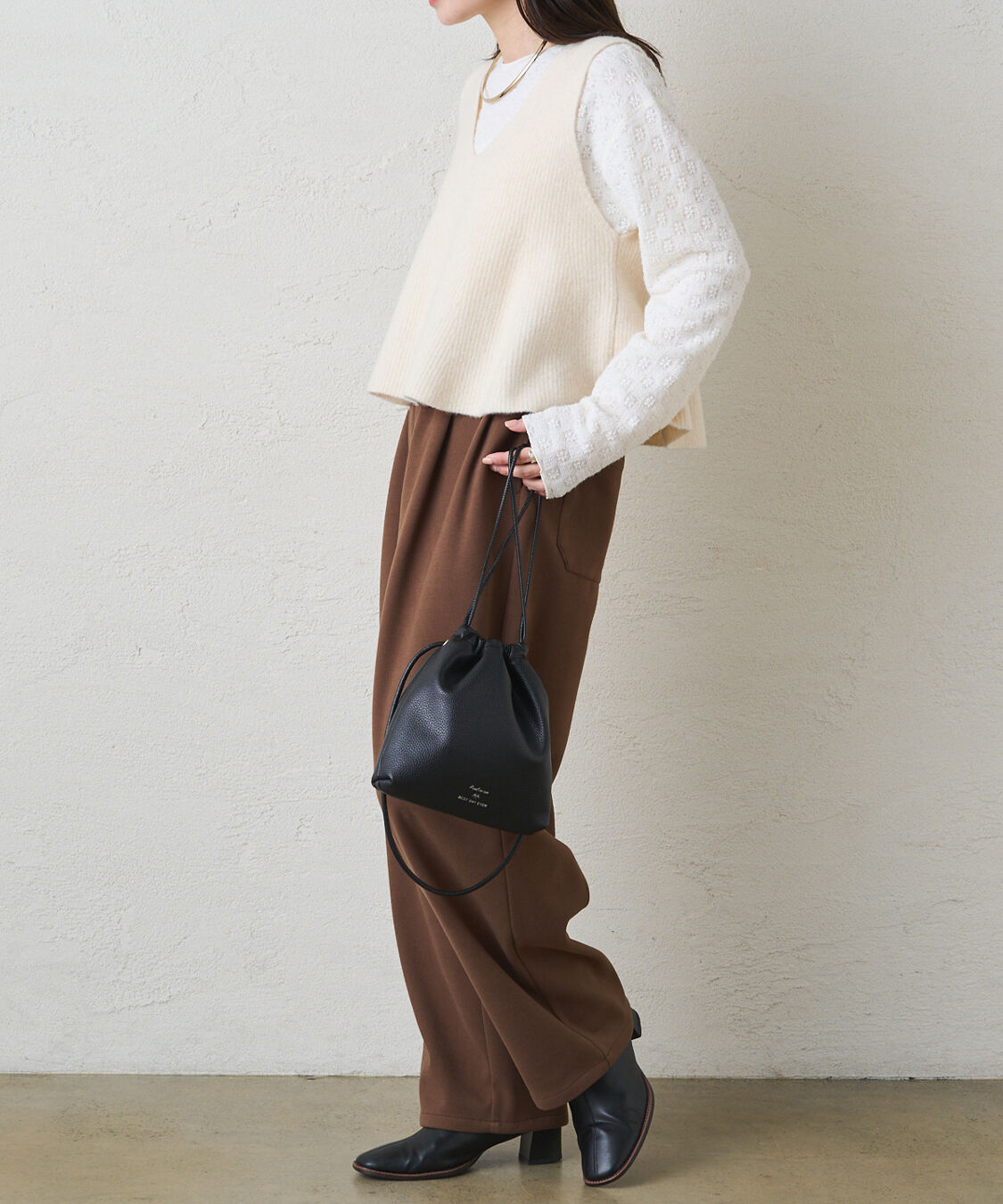  「シャギー花柄ストレッチジャガードプルオーバー」|プルオーバー|