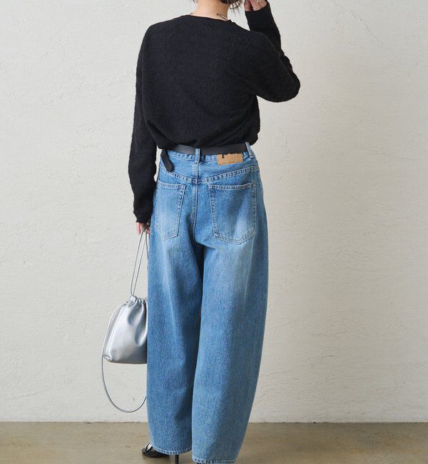  「シャギー花柄ストレッチジャガードプルオーバー」|プルオーバー|