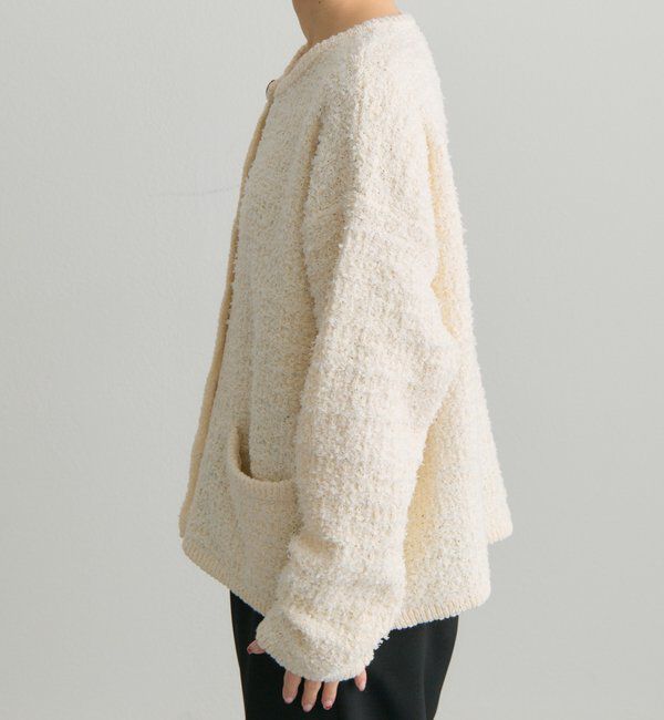  「ツィードライクニットカーディガン」|カーディガン|