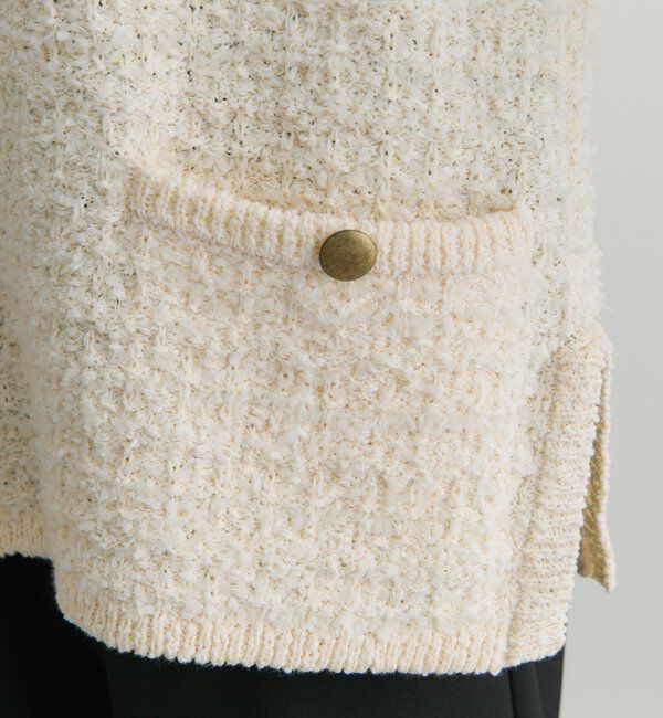  「ツィードライクニットベスト」|ニット・セーター|