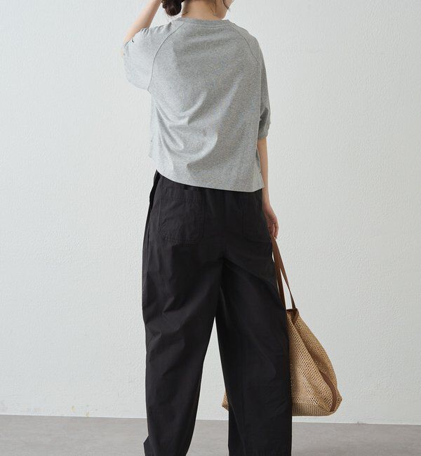  「【汗ジミ防止加工】ロゴプリントTシャツ」|プルオーバー|