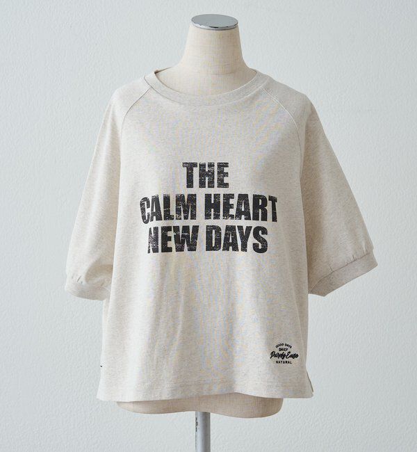  「【汗ジミ防止加工】ロゴプリントTシャツ」|プルオーバー|