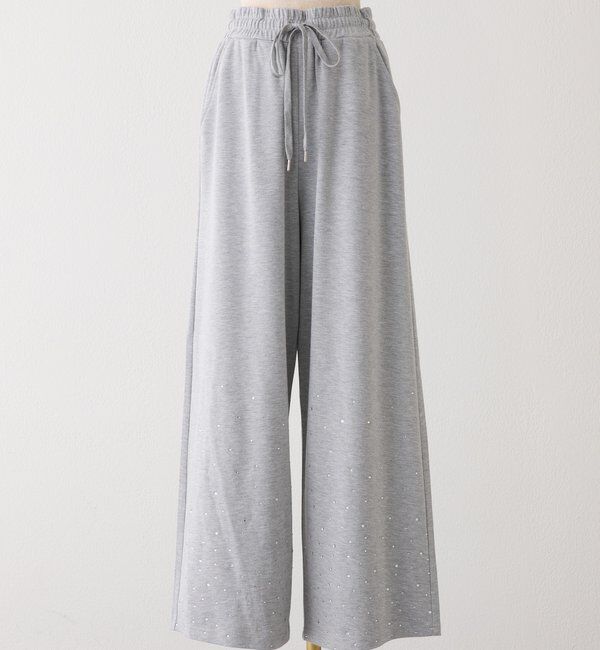  「セットアップ対応／裾ビジューカットパンツ」|その他|