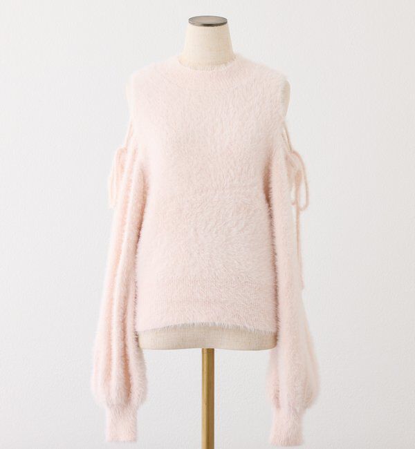  「2way肩あきシャギーニット」|ニット・セーター|