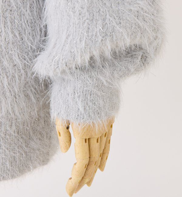  「肩あきビジューニットミニワンピ」|ワンピース|