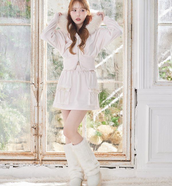  「【セットアップ可能】カットミニスカート」|スカート|