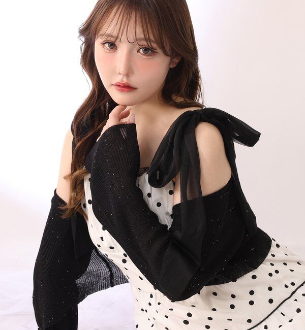  「シアーラメカーディガン」|ニット・セーター|