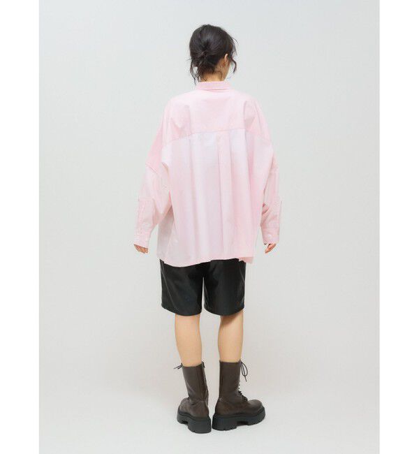 MIDIUMISOLID「MIDIUMISOLID for Ladies スキッパーポンチョシャツ」|シャツ・ブラウス|