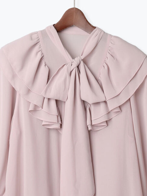 Te chichi「ボウタイチュニックフリルブラウス《2025Autumn catalog vol.2 item》」|シャツ・ブラウス|