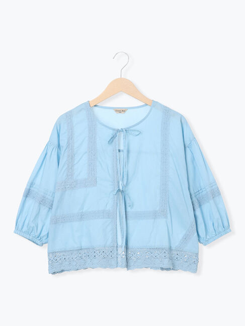 Samansa Mos2「パッチワークレースブラウス」|シャツ・ブラウス|