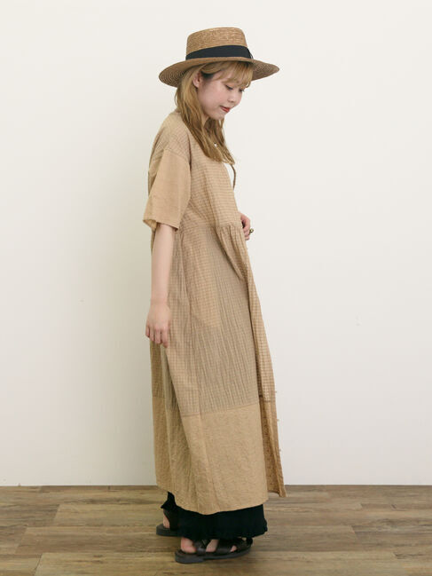 Samansa Mos2「【S/Mサイズ】オーバーレース切替ワンピース」|ワンピース|