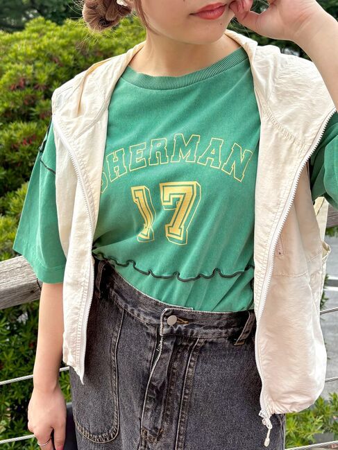 SM2「ピグメント加工メロー切替ロゴプリントTシャツ」|Tシャツ・カットソー|