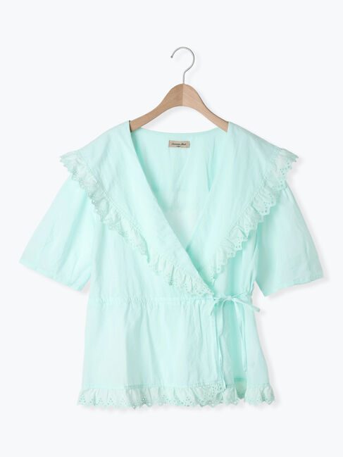 Samansa Mos2「◎カシュクールレースブラウス」|シャツ・ブラウス|