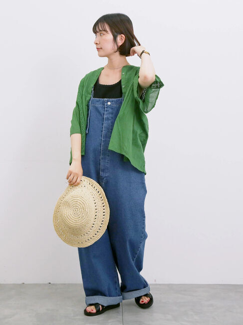 Samansa Mos2 blue「◎アソートリブタンク」|Tシャツ・カットソー|