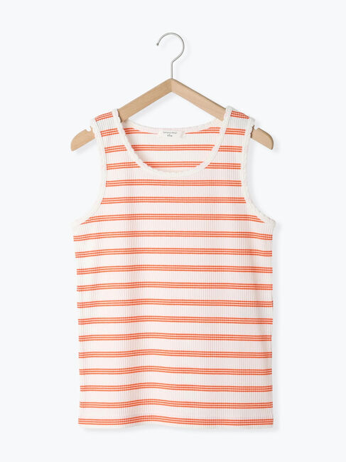 Samansa Mos2 blue「◎アソートリブタンク」|Tシャツ・カットソー|