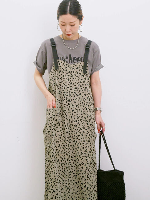 Samansa Mos2 blue「【接触冷感】ロゴプリントTシャツ」|Tシャツ・カットソー|