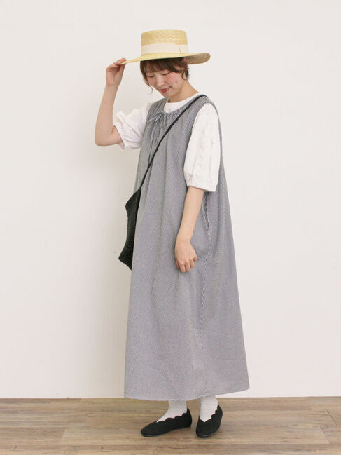 Samansa Mos2「袖タテフリルTシャツ」|Tシャツ・カットソー|