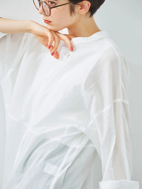 SM2「シアーバンドカラーシャツ」|シャツ・ブラウス|