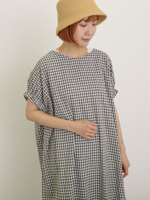 Samansa Mos2「袖口ギャザー前後2WAYチュニック」|シャツ・ブラウス|