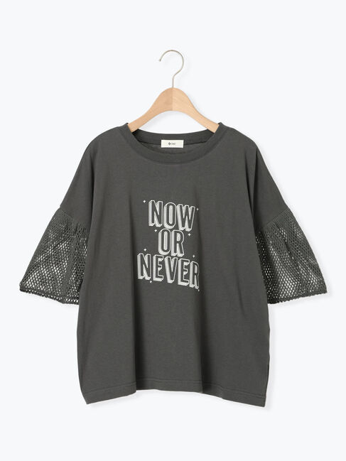 SM2「[接触冷感]袖メッシュプリントTシャツ」|Tシャツ・カットソー|