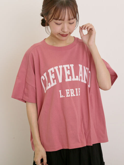 Samansa Mos2「ロゴアソートプリントゆるTシャツ」|Tシャツ・カットソー|