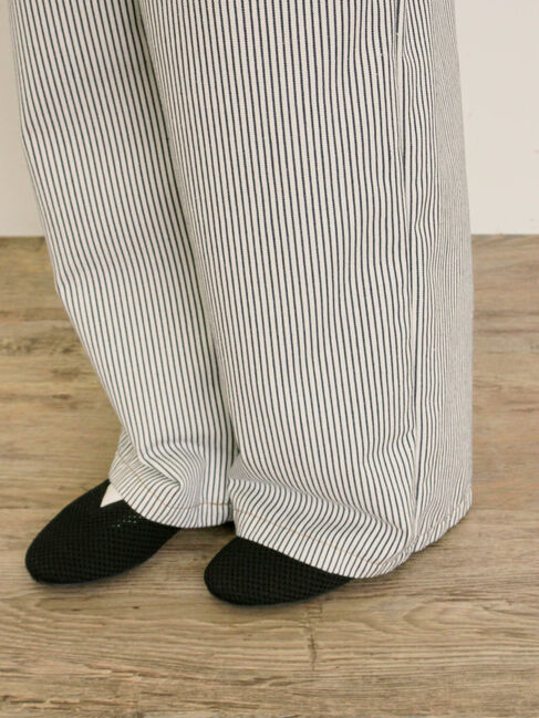 Samansa Mos2「刺繍デニム/ヒッコリーサロペットパンツ」|その他|