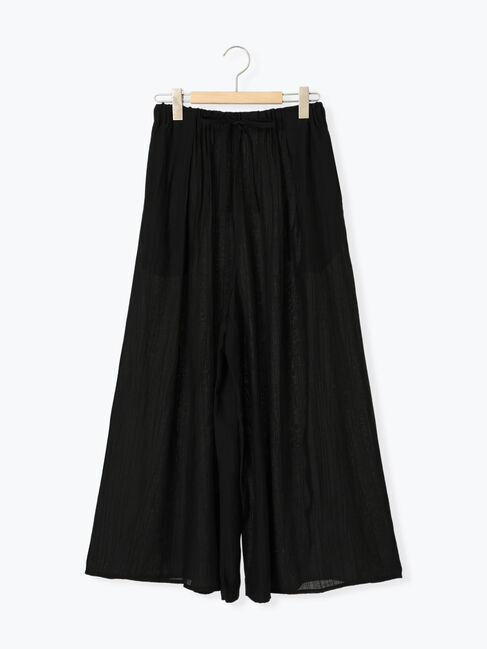 Samansa Mos2 blue「楊柳ガウチョパンツ」|その他|