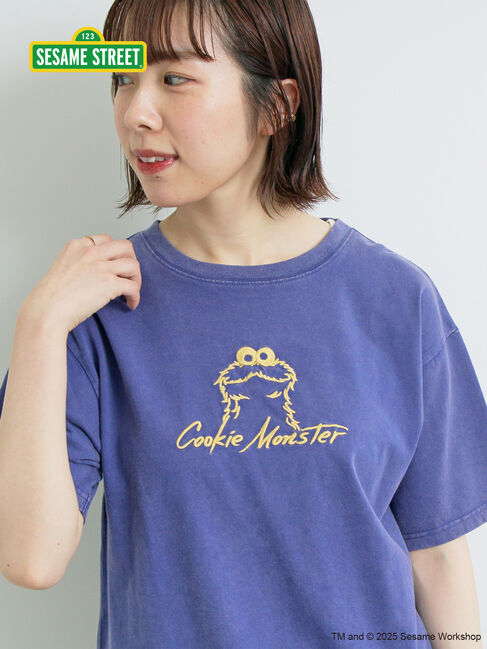 SM2「【SESAME STREET meets SM2】刺繍Tシャツ」|Tシャツ・カットソー|ブルー