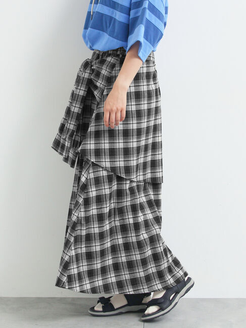 SM2「シャツ巻き風チェックスカート」|スカート|