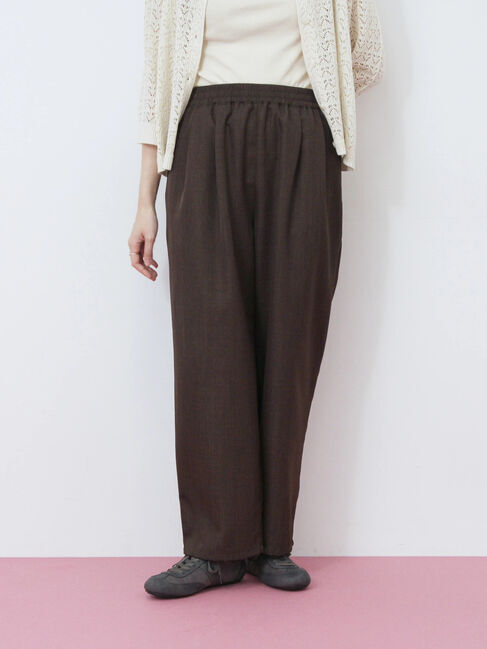 Samansa Mos2 blue「タックイージーパンツ」|その他|