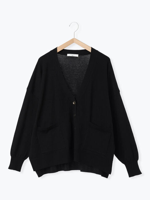 Samansa Mos2 blue「マルチスタイルVネックカーディガン」|カーディガン|