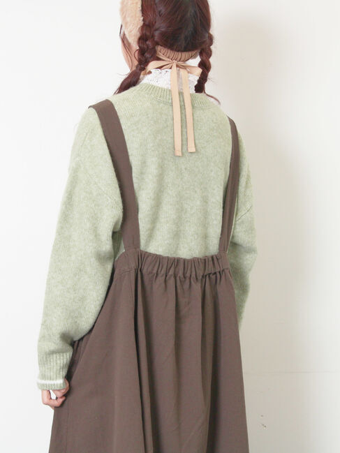 Samansa Mos2「ロゴ刺繍プルオーバーニット」|ニット・セーター|