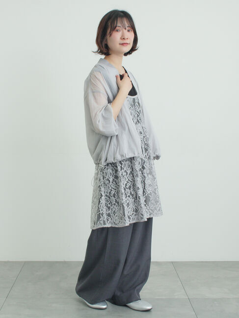 Samansa Mos2「前後2WAYレースキャミソール」|シャツ・ブラウス|