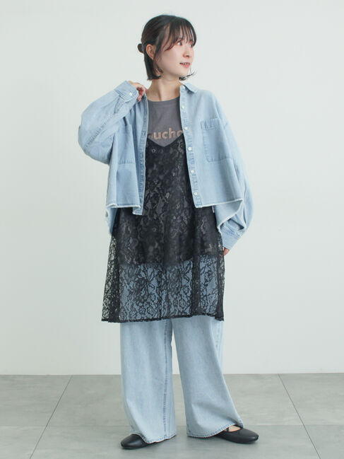 Samansa Mos2「前後2WAYレースキャミソール」|シャツ・ブラウス|