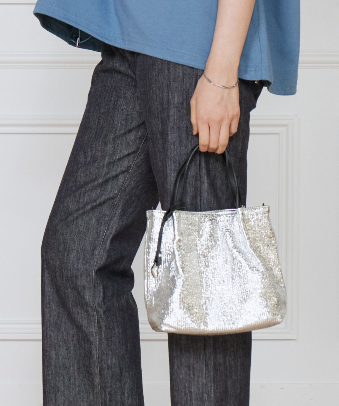 DAY by DAY it&rsquo;s international「メタリックツマミハンドル2WAYミニトートバッグ《COOCO/クーコ》」|その他|シルバー