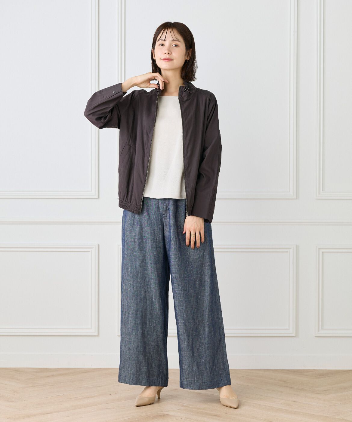 Le Souk「《大きいサイズ》ボートネックプルオーバー」|ニット・セーター|