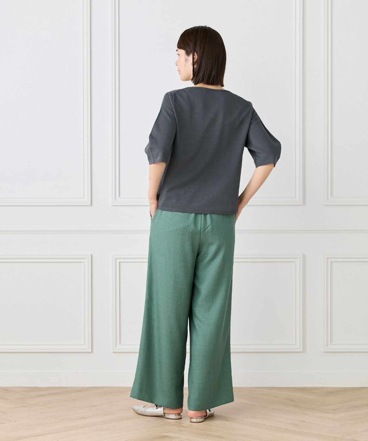 Le Souk「《大きいサイズ》ボートネックプルオーバー」|ニット・セーター|