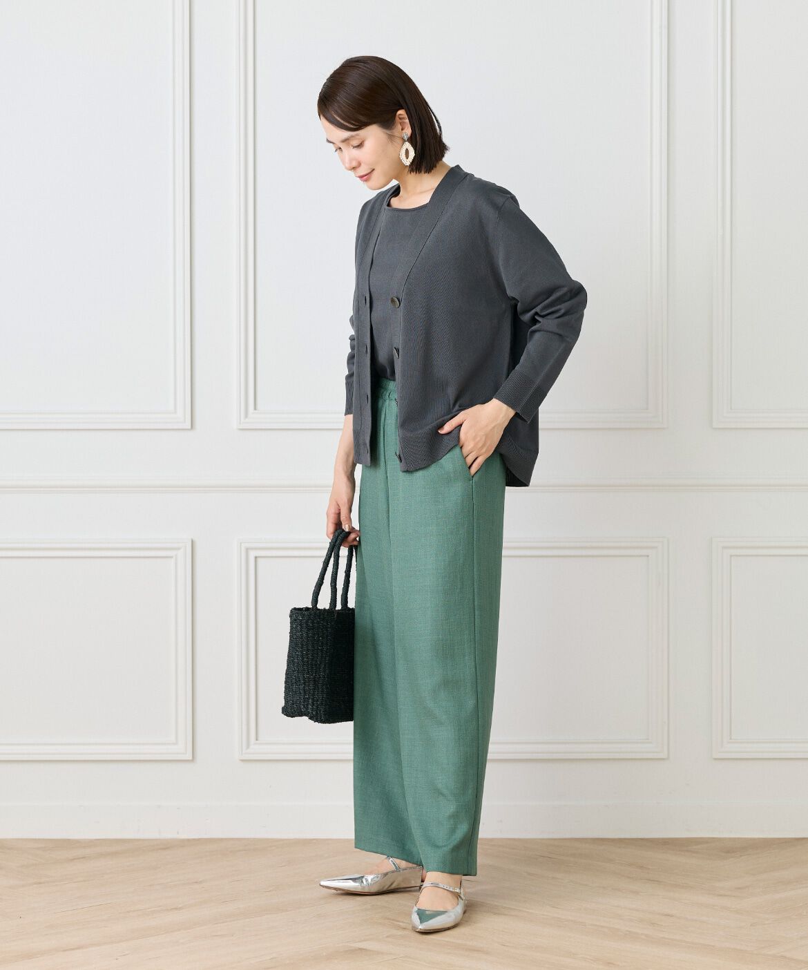 Le Souk「《大きいサイズ》ボートネックプルオーバー」|ニット・セーター|