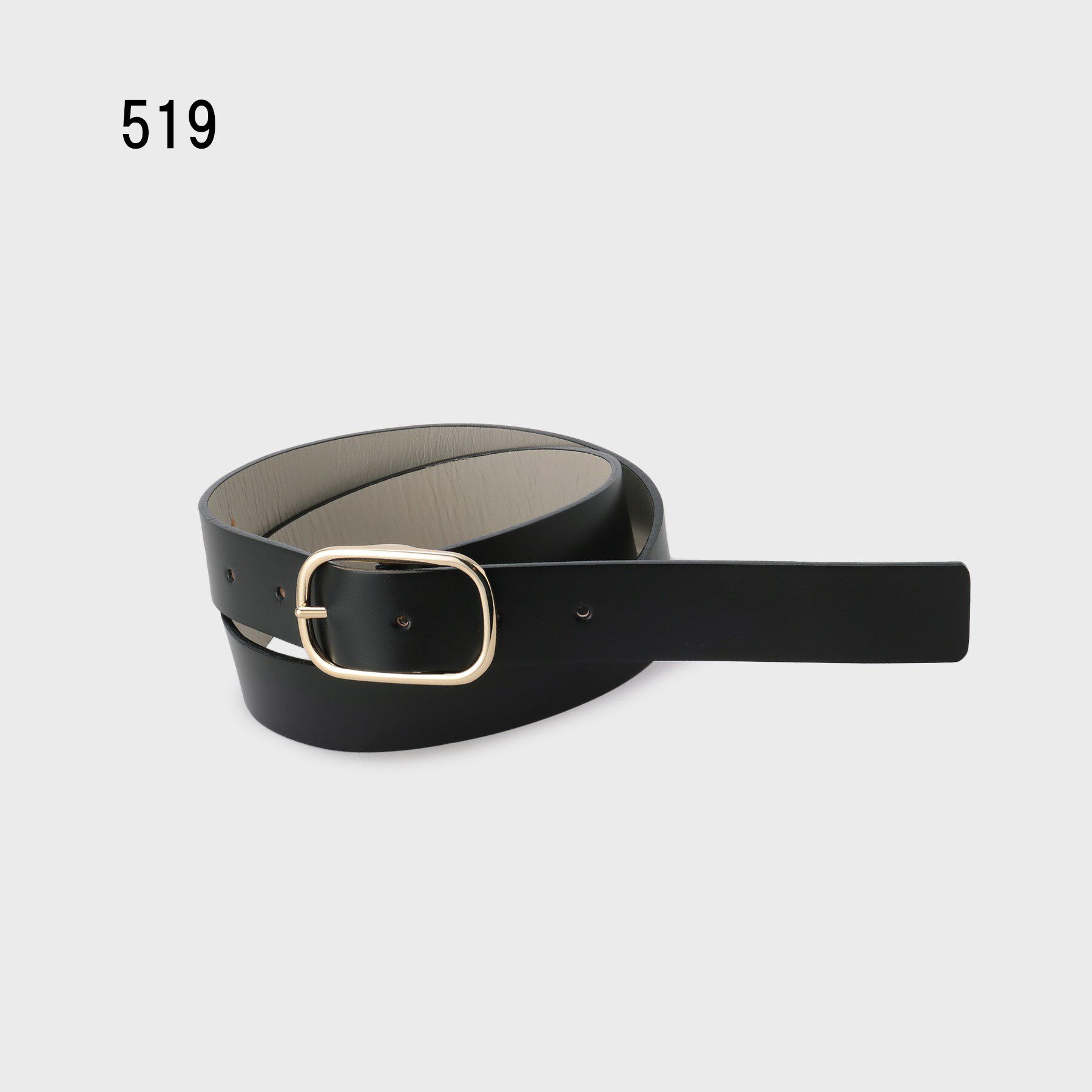 UNTITLED「【古畑星夏さん着用/追加/本革/日本製】オーバルベルト30mm」|ベルト|