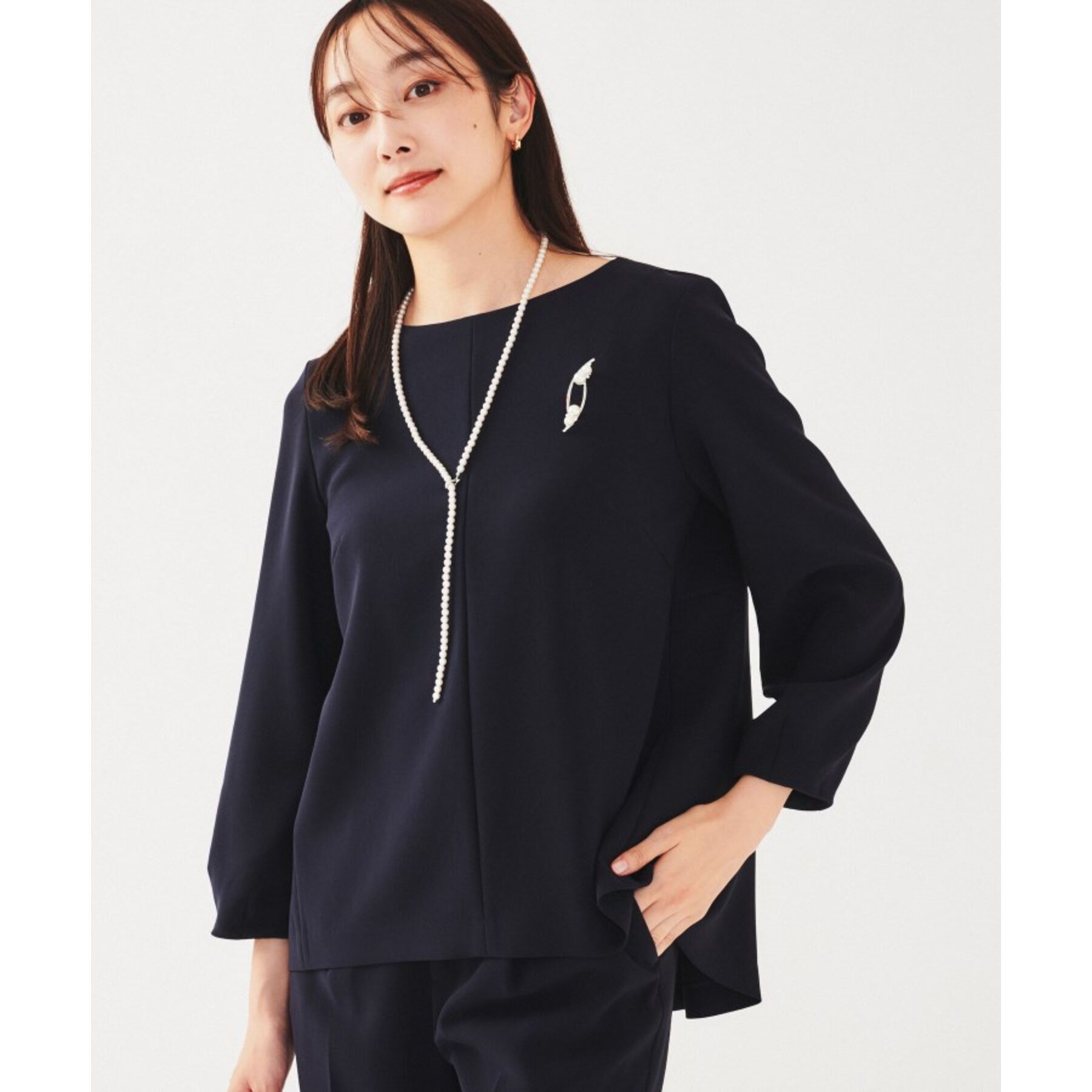 UNTITLED「【セットアップ可能】ペプラムブラウス」|シャツ・ブラウス|